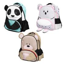 Mochila Escolar Infantil Animais Zoo Bichinhos Menino Menina