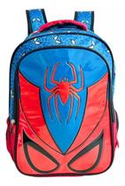 Mochila Escolar Infantil Aranha Spider Costas Tam G Grande