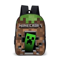 Mochila Escolar Infantil Avulsa Game Minecrafit Menino e Menina