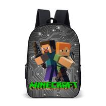 Mochila Escolar Infantil Avulsa Game Minecrafit Menino e Menina