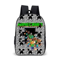 Mochila Escolar Infantil Avulsa Game Minecrafit Menino e Menina Mochila Escolar Infantil Avulsa Game Minecrafit Menino e Menina