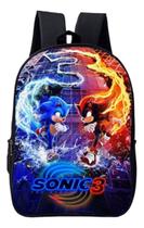 Mochila Escolar Infantil Azul Tema Game Soni Estilo Veloz