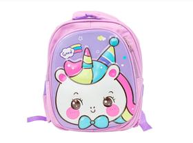 Mochila Escolar Infantil Bichinhos Bolsa De Alto Relevo