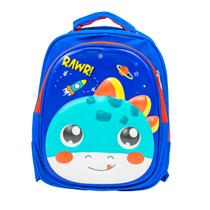 Mochila Escolar Infantil Bichinhos Modelo Dinossauro Azul