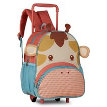 Mochila Escolar Infantil Bolsa C/ Rodinha Girafa Clio Pets