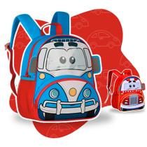 Mochila Escolar Infantil Bolsa Com Alça De Carros Menino