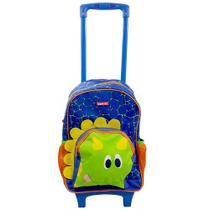 Mochila escolar infantil c/ rodinha kids dino md. color