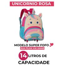 Mochila Escolar Infantil com Rodinha Estampa 3D de Bichinhos Animais Volta as Aulas