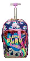 Mochila Escolar Infantil Com Rodinha Menina Uni Tennis Puket Azul Uni Tennis Mochila Escolar Infantil Com Rodinha Menina Uni Tennis Puket Azul Uni Tennis