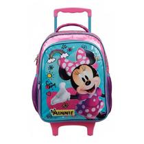 Mochila Escolar Infantil com Rodinhas Minnie 11430 Rosa - Xeryus Mochila Escolar Infantil com Rodinhas Minnie 11430 Rosa - Xeryus