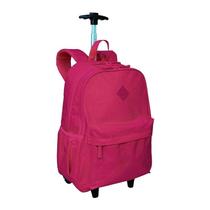 Mochila Escolar Infantil com Rodinhas Rolling Crinkle Pink - Sestini