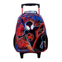 Mochila Escolar Infantil com Rodinhas Spider Man 11680 Azul - Xeryus Mochila Escolar Infantil com Rodinhas Spider Man 11680 Azul - Xeryus
