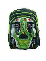 Mochila Escolar Infantil Costas Carros Super Motor 3D
