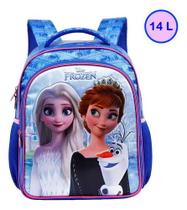 Mochila Escolar Infantil Costas Frozen Disney 32x26 Xeryus