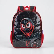 Mochila Escolar Infantil Costas Grande Reforçada Aranha Cristal Menino