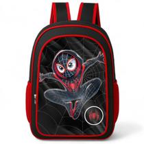 Mochila Escolar Infantil Costas Grande Reforçada Aranha Cristal Menino