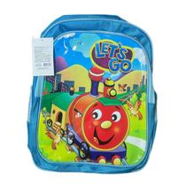 Mochila Escolar Infantil Costas "LETS GO" 2 Zippers