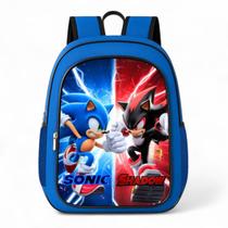 Mochila Escolar Infantil Costas Passeio Menino Masculino Grande Sonic Mochila Escolar Infantil Costas Passeio Menino Masculino Grande Sonic
