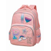 Mochila Escolar Infantil Costas Patches Glitter Packme Emily