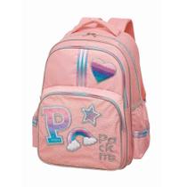 Mochila Escolar Infantil Costas Patches Glitter Packme Emily