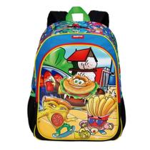 Mochila Escolar Infantil Costas Reforçada Lanche Fun