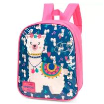 Mochila Escolar Infantil Costas Up4You Petit Lhama Rosa