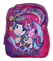 Mochila Escolar Infantil Creche Maternal Passeio Unicornio