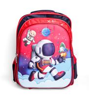 Mochila Escolar Infantil De Costa 3D Alto Relevo AstronautaF Mochila Escolar Infantil De Costa 3D Alto Relevo AstronautaF