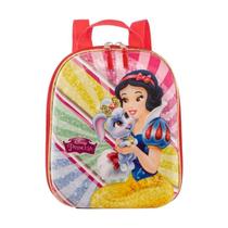 Mochila Escolar Infantil de Costas Branca de Neve Vermelha