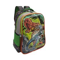Mochila Escolar Infantil de Costas Creche Passeio Dinossauro Ponto Verde Mochila Escolar Infantil de Costas Creche Passeio Dinossauro Ponto Verde