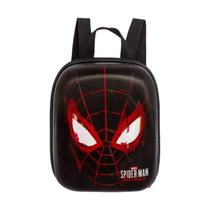 Mochila Escolar Infantil de Costas Homem Aranha Preto