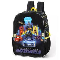 Mochila Escolar Infantil de Costas Luxcel 39281 Batwheels Cor:Preto Mochila Escolar Infantil de Costas Luxcel 39281 Batwheels Cor:Preto