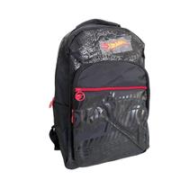 Mochila Escolar Infantil De Costas Preta Hot Wheels - Luxcel