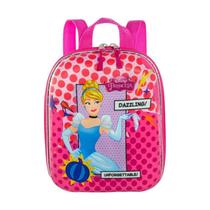 Mochila Escolar Infantil de Costas Princesa Cinderela Rosa Mochila Escolar Infantil de Costas Princesa Cinderela Rosa