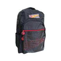 Mochila Escolar Infantil De Costas Vermelha Hotwheels Luxcel