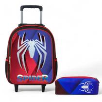 Mochila Escolar Infantil de Rodinha Masculina Menino Reforçada Grande + Estojo Grande Mochila Escolar Infantil de Rodinha Masculina Menino Reforçada Grande + Estojo Grande