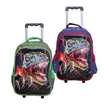 Mochila Escolar Infantil de Rodinha Raptor Yins YS42288-MC Cor:Verde Mochila Escolar Infantil de Rodinha Raptor Yins YS42288-MC Cor:Verde