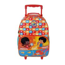 Mochila Escolar Infantil De Rodinhas 3 Palavrinhas - Dermiwil