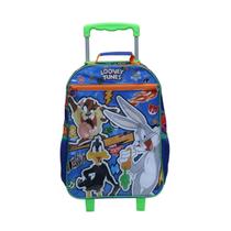 Mochila Escolar Infantil De Rodinhas Looney Tunes - Dermiwil