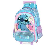 Mochila Escolar Infantil de Rodinhas Stitch IC42412 Roxo Mochila Escolar Infantil de Rodinhas Stitch IC42412 Roxo
