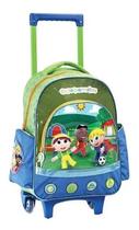 Mochila Escolar Infantil Desenho Os Pequerruchos Rodinhas M