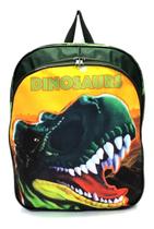 Mochila Escolar Infantil Dinossauro Rex Costas M F5 Verde