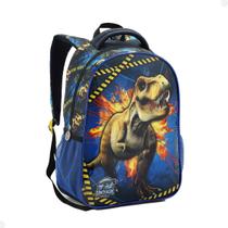 Mochila Escolar Infantil Dinossauro Seanite Menino Cor Azul Mochila Escolar Infantil Dinossauro Seanite Menino Cor Azul