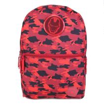 Mochila Escolar Infantil DMW Marvel Homem de Ferro Camuflada