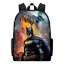 Mochila Escolar infantil Estampa Batman Heroi Bolsa Notebook