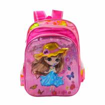 Mochila Escolar Infantil Feminina 3D Princesa WL-C143 - Kingleen