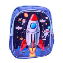 Mochila Escolar Infantil Foguete - Efeito 3D Mochila Escolar Infantil Foguete - Efeito 3D