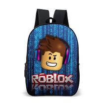 Mochila Escolar Infantil Game De Blocos Volta Às Aulas Estampa Colorida Bolsa Para Meninos