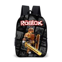 Mochila Escolar Infantil Game De Blocos Volta Às Aulas Estampa Colorida Bolsa Para Meninos