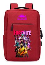 Mochila Escolar Infantil Game Fort com Estampa DTF Compartimento para Notebook e USB